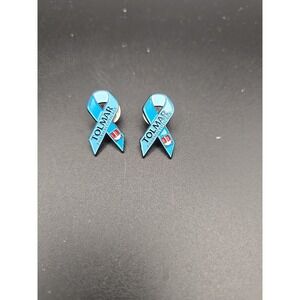 2 Tolmar Pharmaceuticals Pin Blue Ribbon & Logo